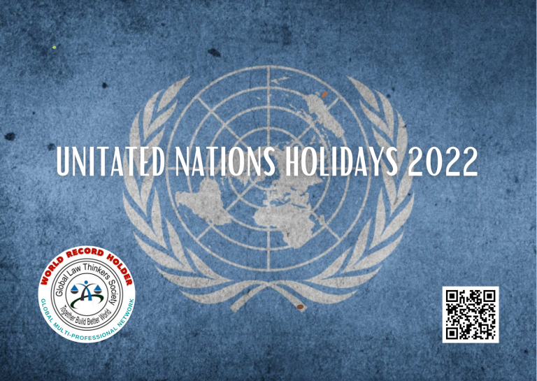United Nations Holidays in 2022 Global Law Thinkers Society